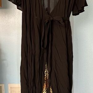 TOBS Black Wrap Dress